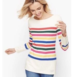 Talbots‎ 100 percent cotton bateau neck striped  top. Worn 2-3x. 89 retail